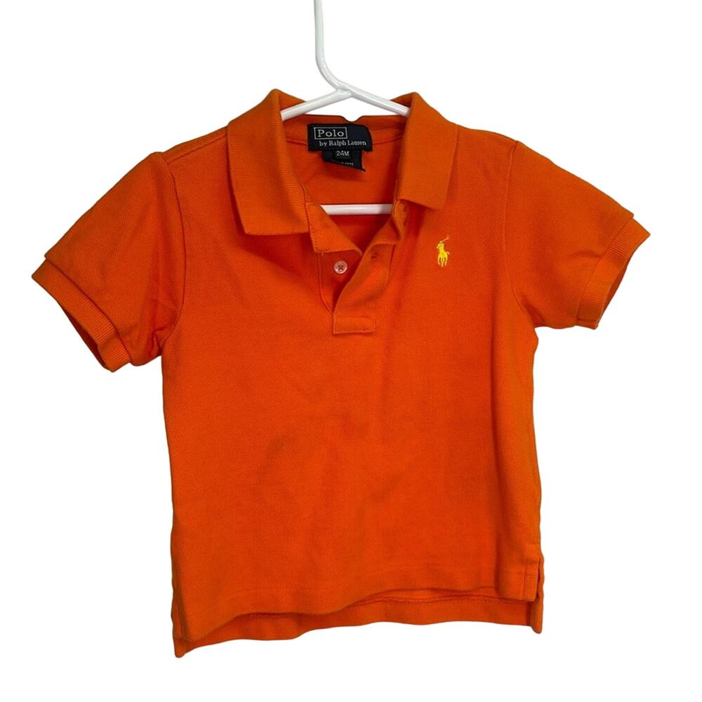 Ralph Lauren Polo Orange Toddler Shirt 24M - Cute & Comfy!